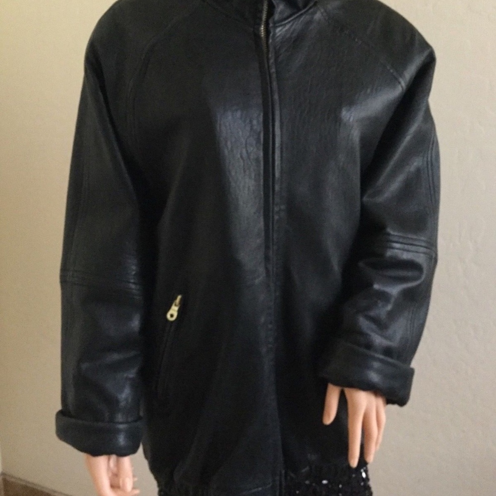 Marc New York Woman's Leather Jacket Size M